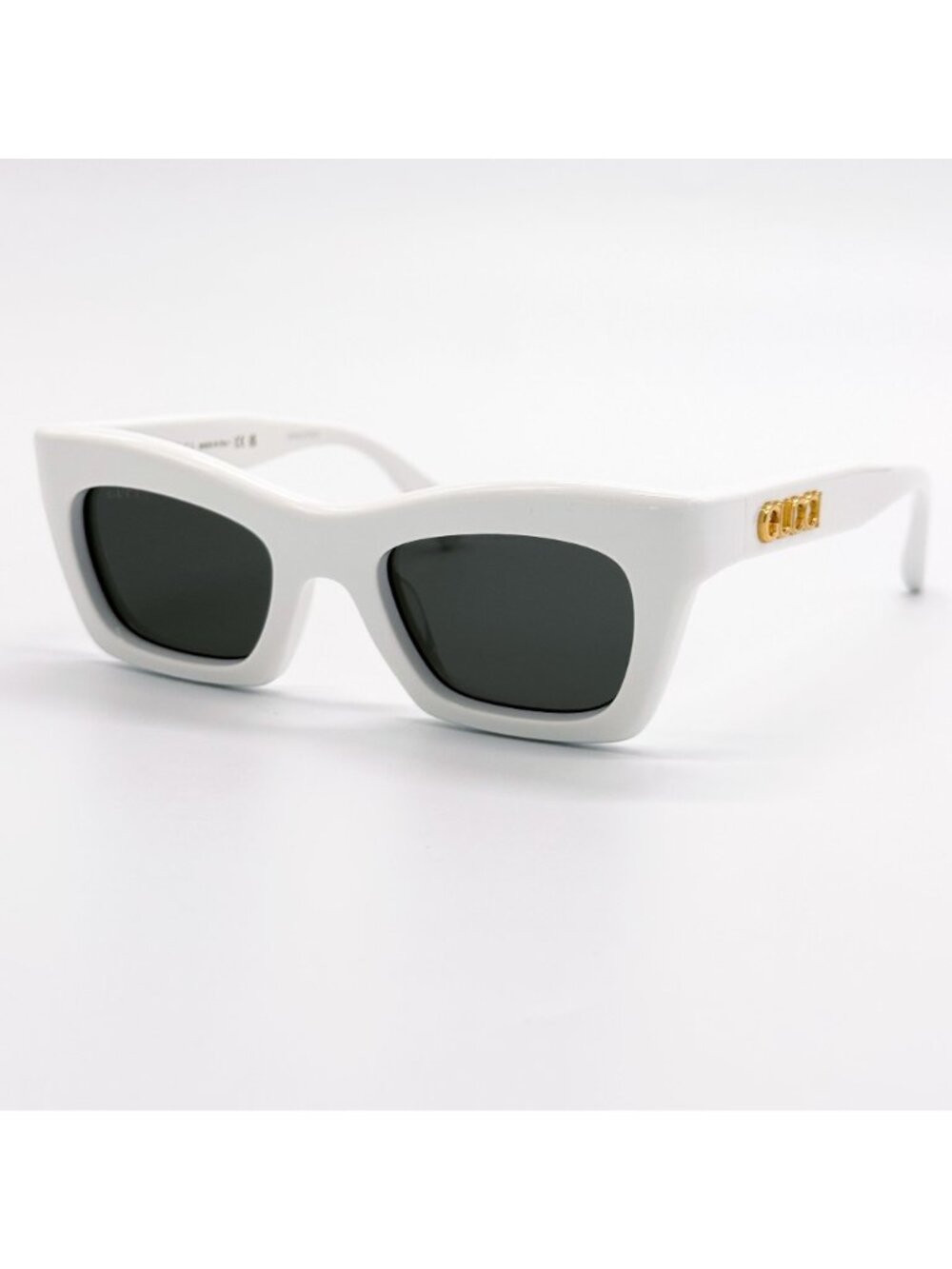 NEW GUCCI SUNGLASSES GG1773S 002 WHITE WOMEN CAT EYE GUCCI EYEWEAR - Picture 4 of 10